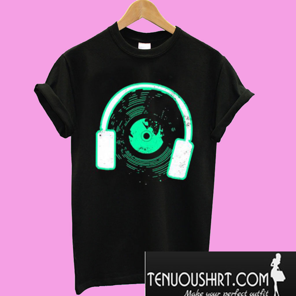 Vinyl Headphones TShirt