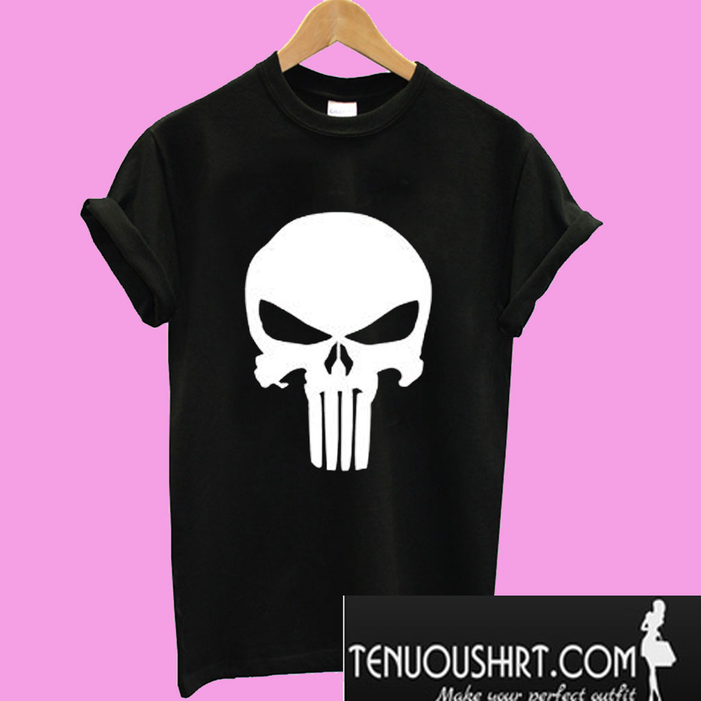 Punisher Superhero Skull Inspired T-Shirt